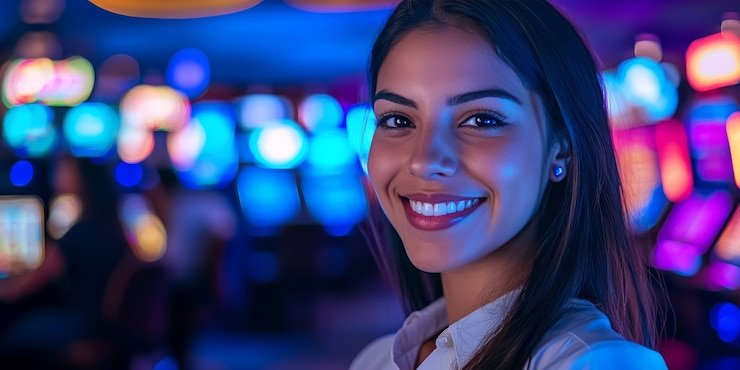 Layar permainan Fishing Arcade di casino online menampilkan ikan dan sistem target